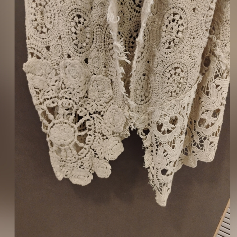Jaded Gypsy Forever Timeless Crochet Kimono Duster OS NWT - Picture 15 of 15